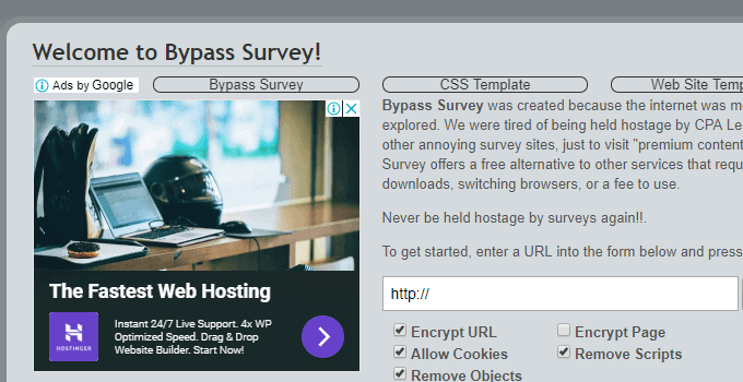 survey bypass software